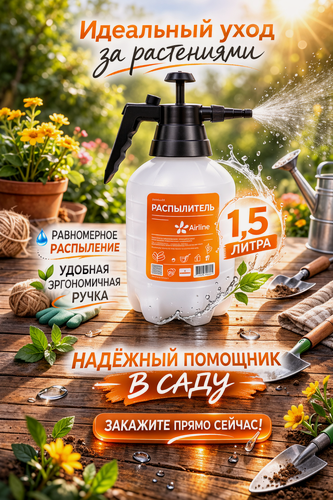 Изображение товара Опрыскиватель помповый 1.5 литра, распылитель, опрыскиватель, помповый распылитель