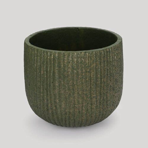 Изображение товара Кашпо для цветов Hinwell 31х27 см зеленое