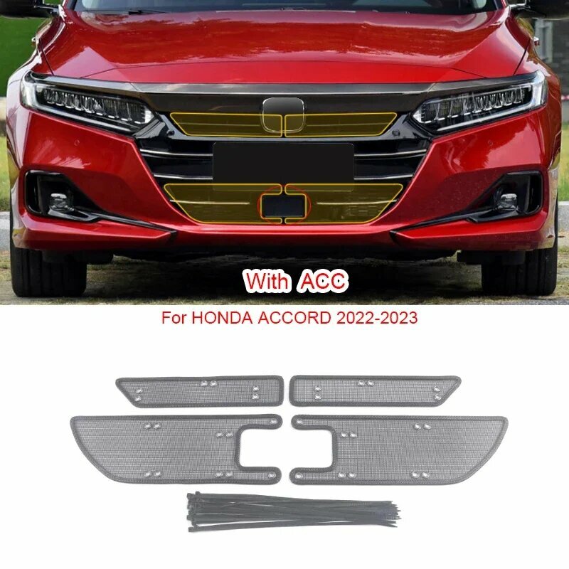 Автомобильная сетка от насекомых для HONDA ACCORD 2018-2025, крышка резервуара для воды, гоночная сетка, защитная сетка, конденсатор, внутренний автоаксессуар