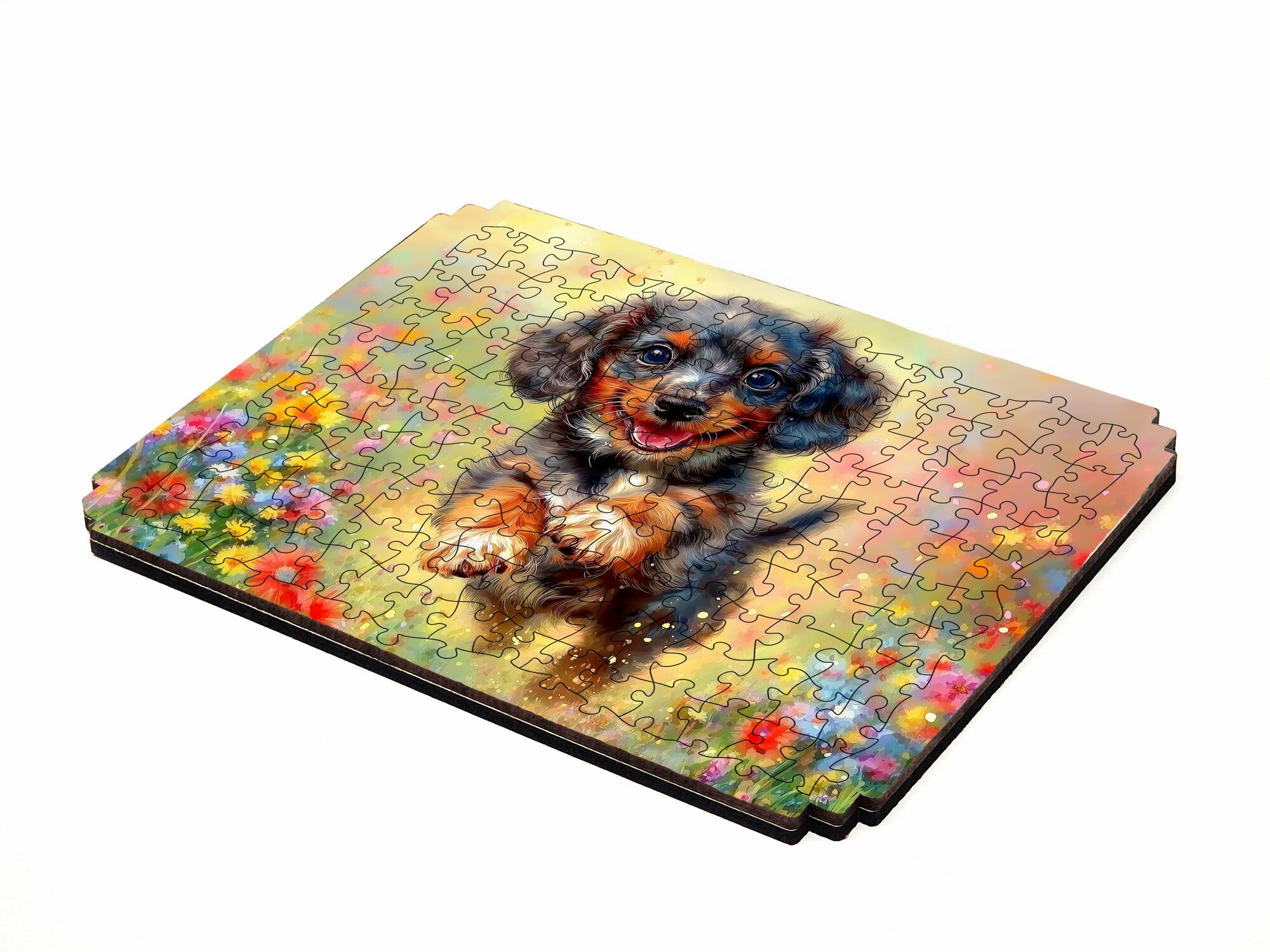 Пазл Алма мини 150 деталей. Прыжок таксы — фото 1