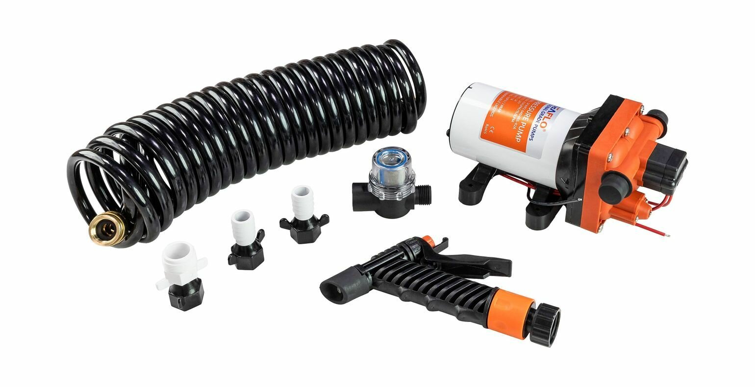 Комплект помывочный SeaFlo, 24 В, 15 л/мин, 55 PSI (3.8 бар)