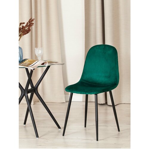 фото Стул для кухни tetchair breeze (mod. 4724) 1 шт, изумрудный/черный