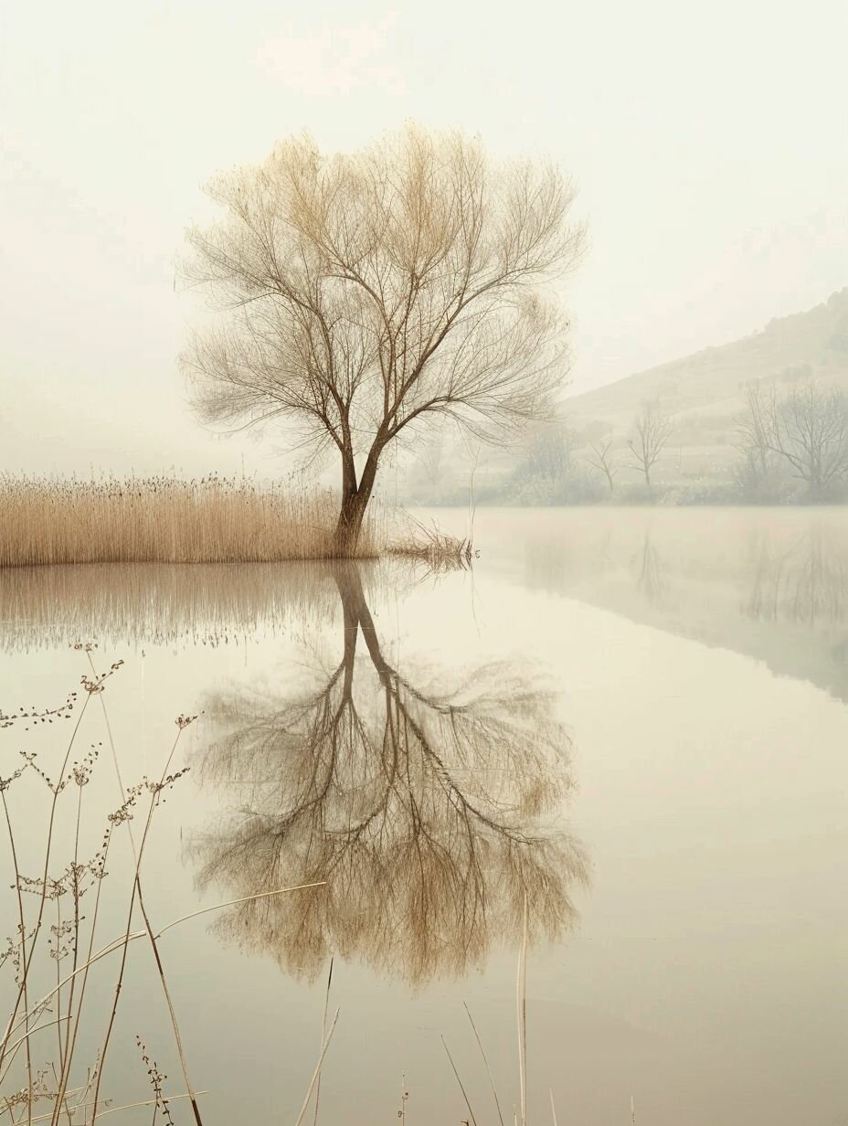 Бежевый постер 30х40 см - Беж 1