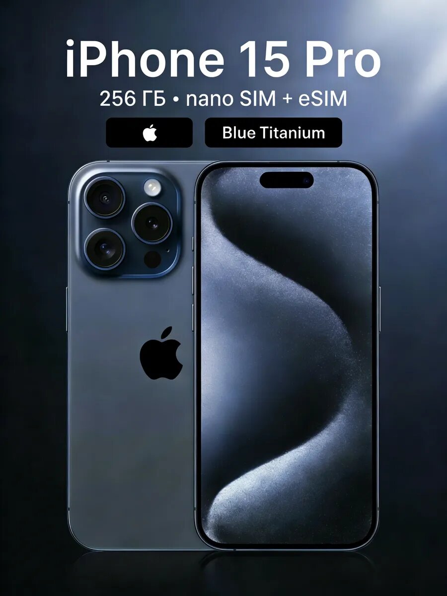 Apple iPhone 15 Pro 256GB Blue Titanium — купить по низкой цене на