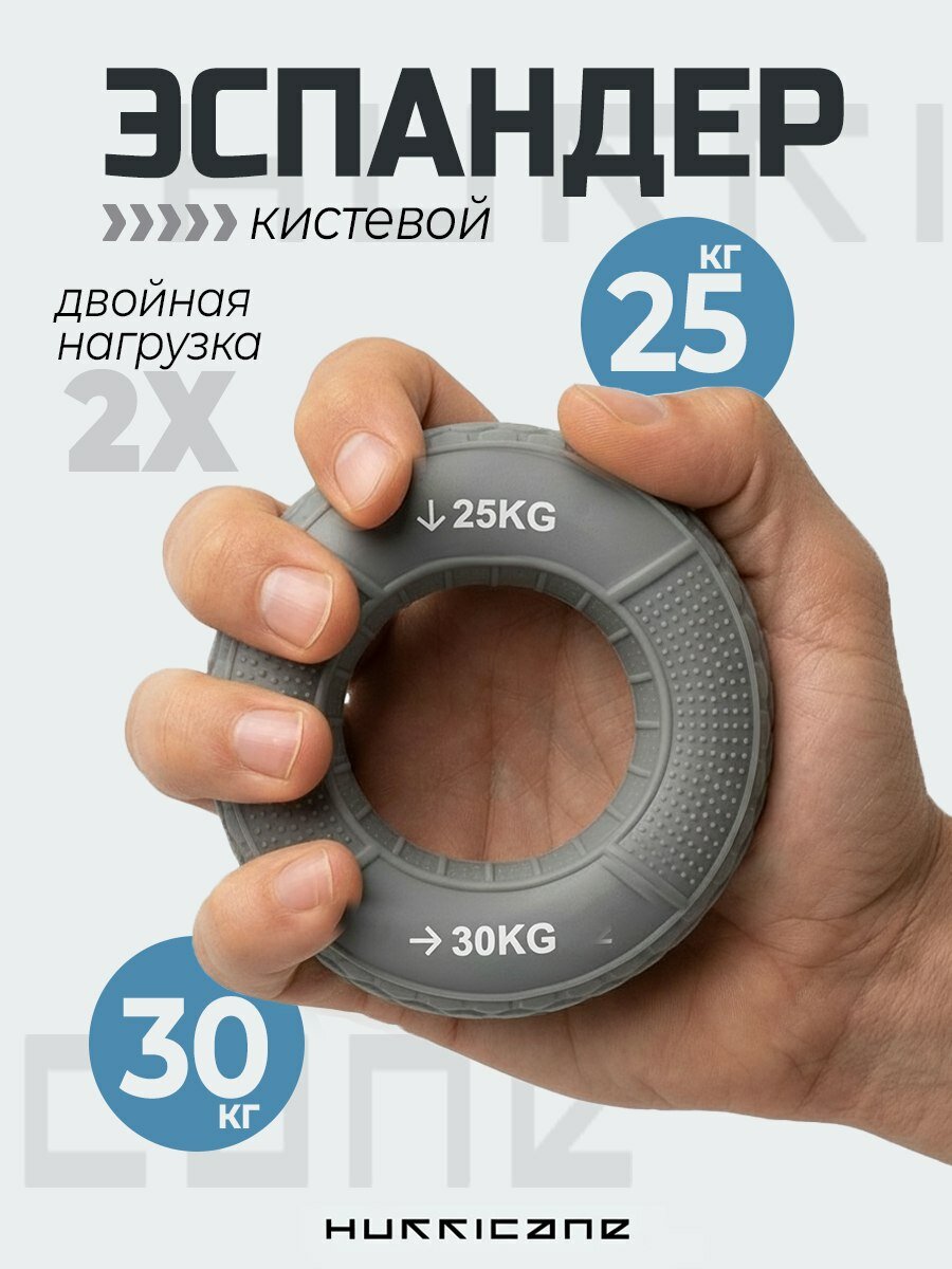 Эспандер-кольцо кистевой для рук HURRICANE, нагрузка 25-30 кг