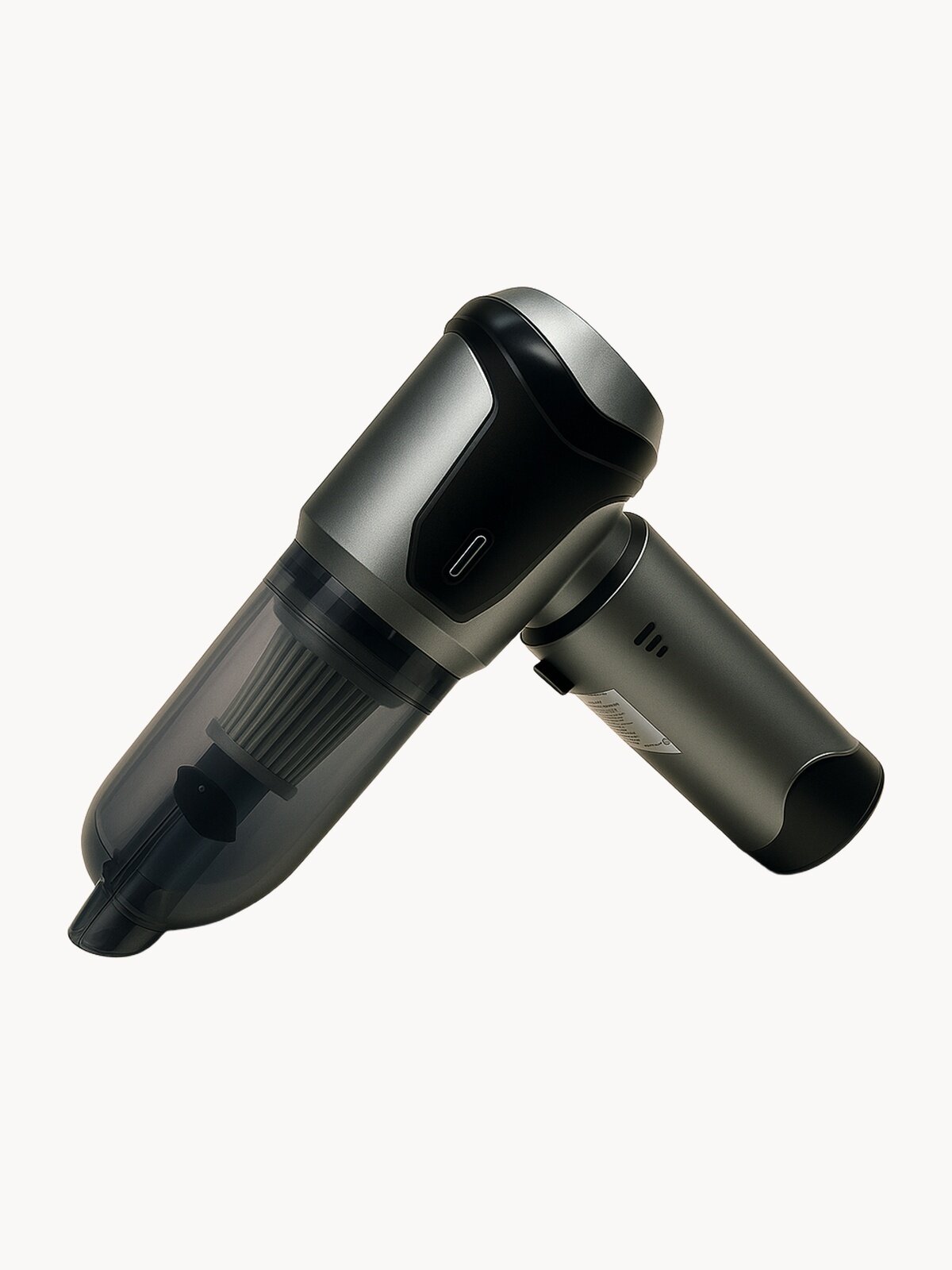 Автомобильный пылесос-воздуходувка беспроводной, кейс + 8 насадок + 5 фильтров, автопылесос мощный аккумуляторный ручной