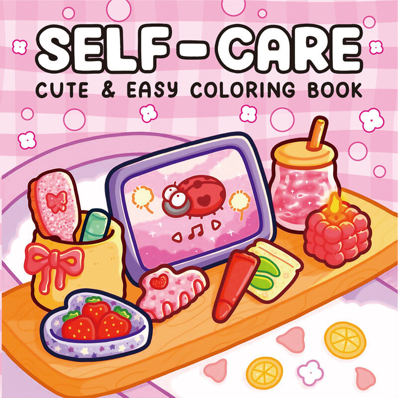 SpookyCutie Monster Series Книга для раскрашивания Розовая решетка - Увлекательное творческое занятие для детей
