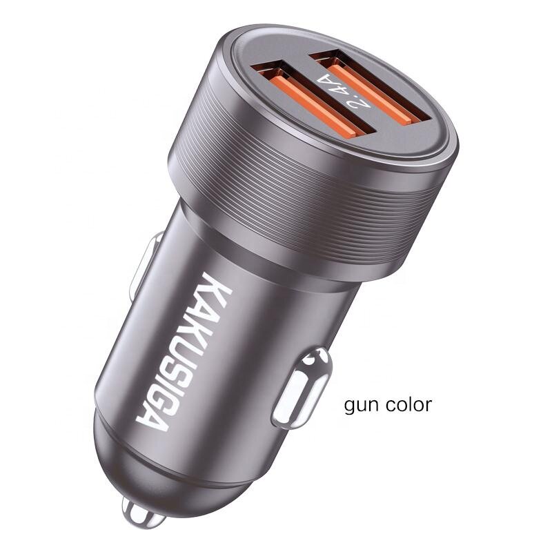 Автомобильное зарядное устройство KAKUSIGA KSC-859, USB, быстрая зарядка, 3.1А, черный