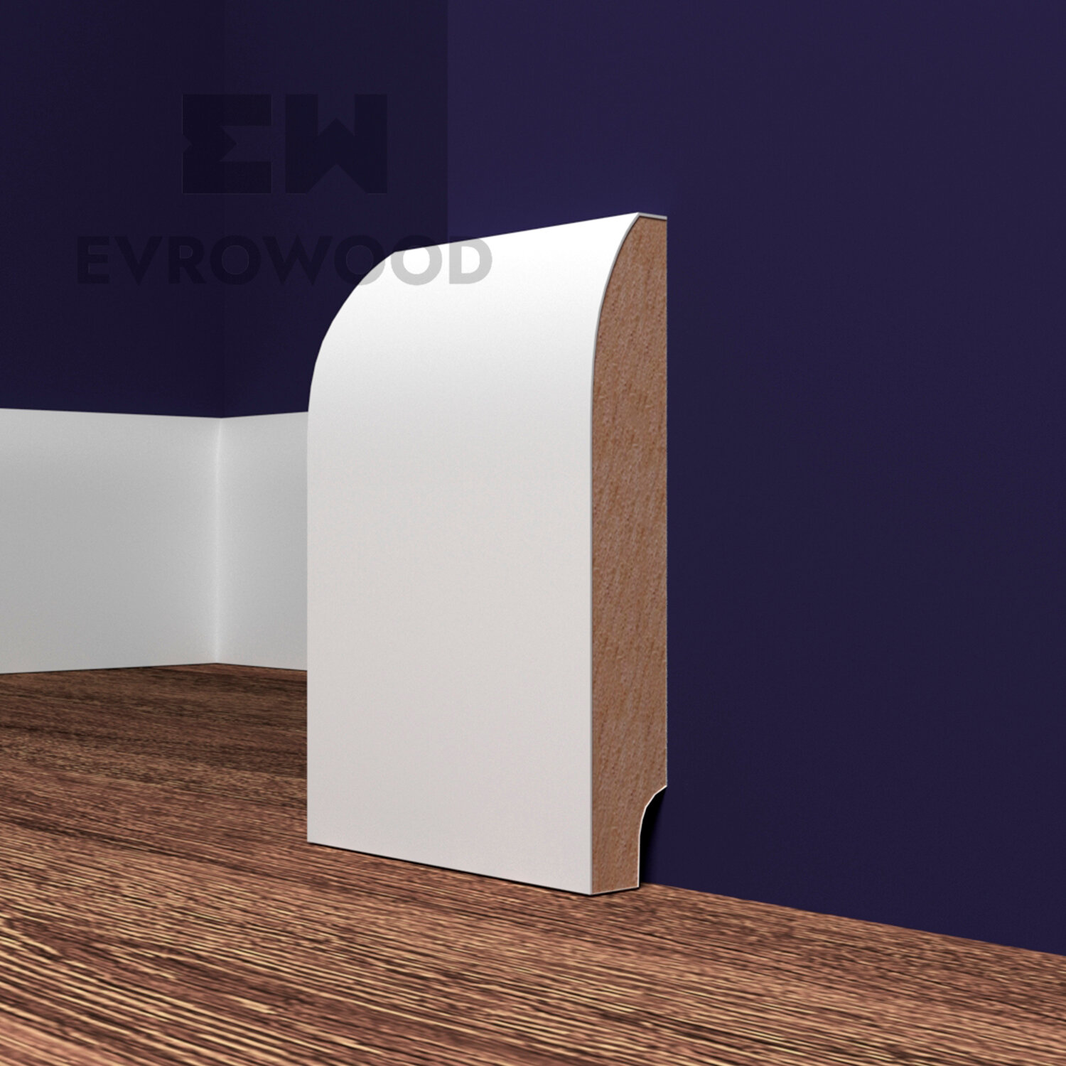 Плинтус Evrowood арт. pn080 (95 x 16 x 2000 мм.)
