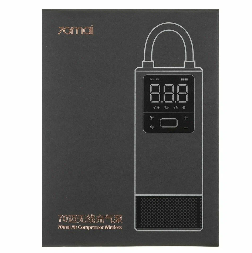 Изображение Автомобильный компрессор Xiaomi 70mai Air Compressor Wireless Midrive (TP05) Black