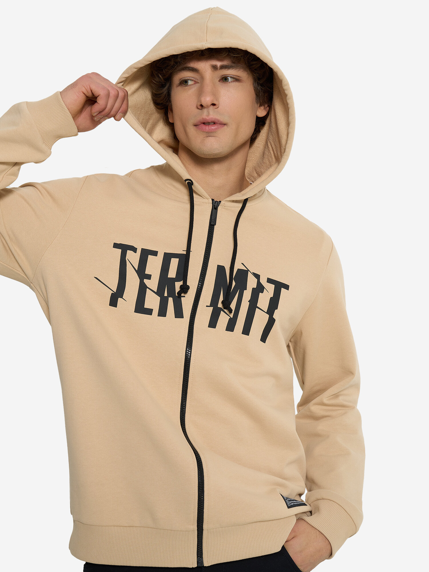 Толстовка спортивная Termit, размер 48-50, , бежевый