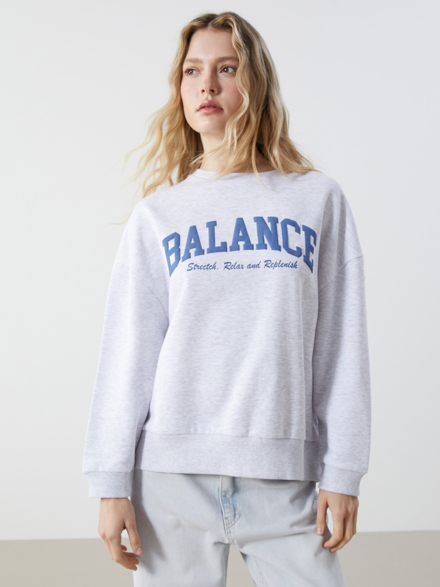 Свитшот спортивный LC Waikiki размер XL  grey melange