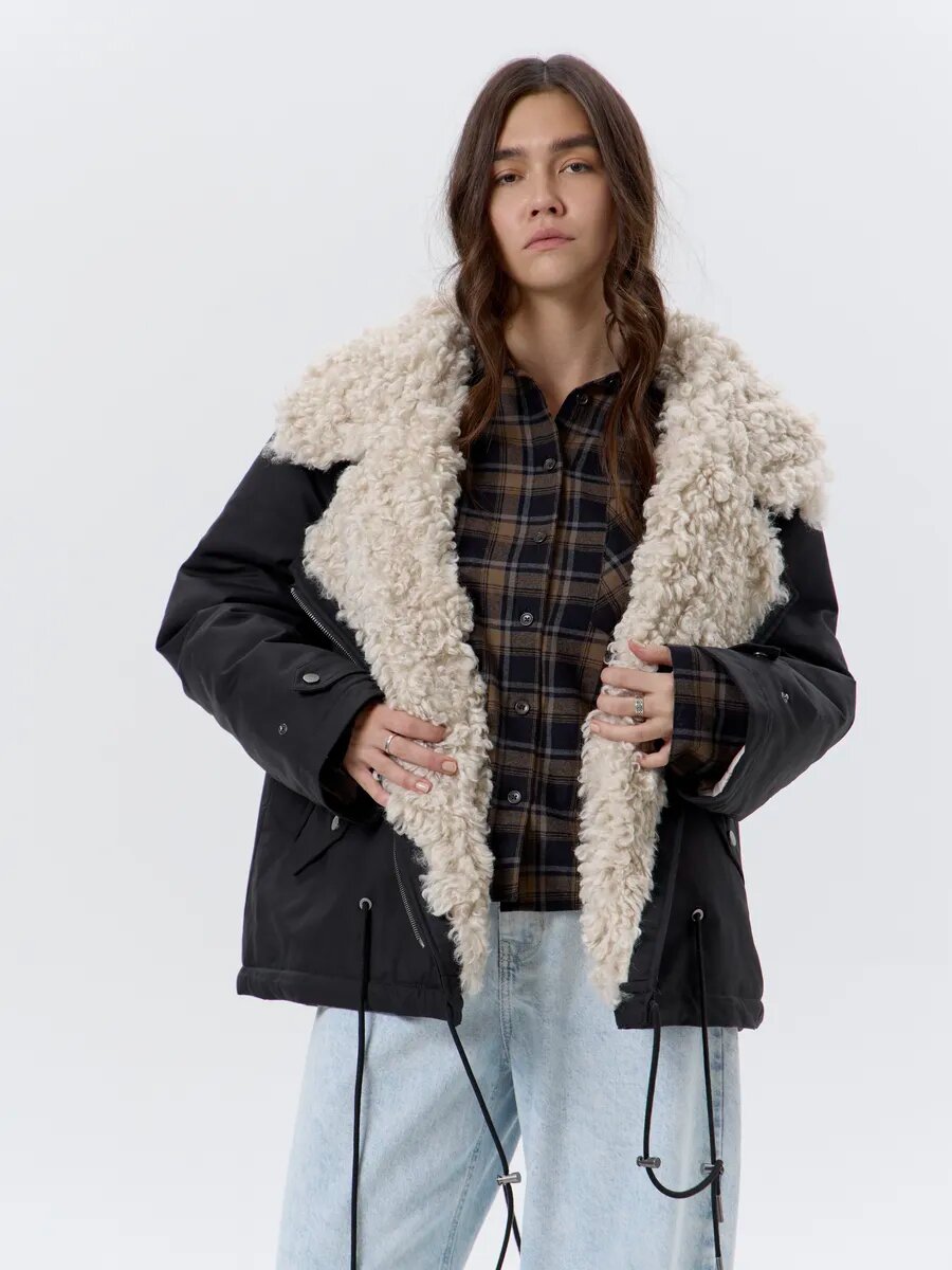 Парка Телодвижения размер L черный