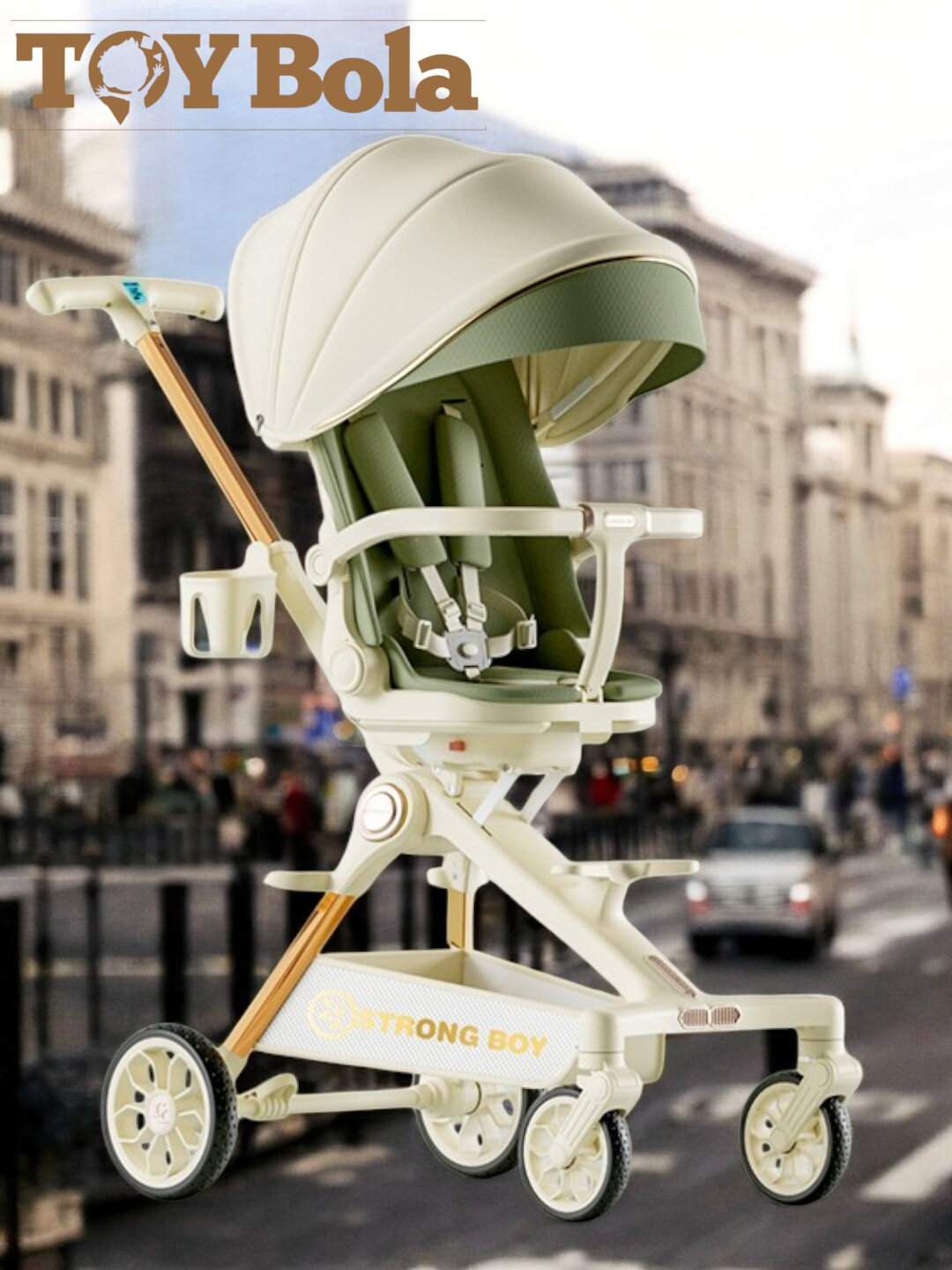 Коляска-трансформер Dron X9, для детей с рождения до 2-х лет, складная, вращение 360°