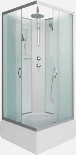 Изображение товара Душевая кабина Niagara Classic NG-1108-14BKT 90х90 см, без крыши, с тропическим душем