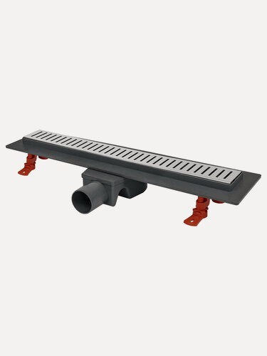 Изображение товара Трап для душа линейный MPF 500 мм пластик с металлической решеткой, серый