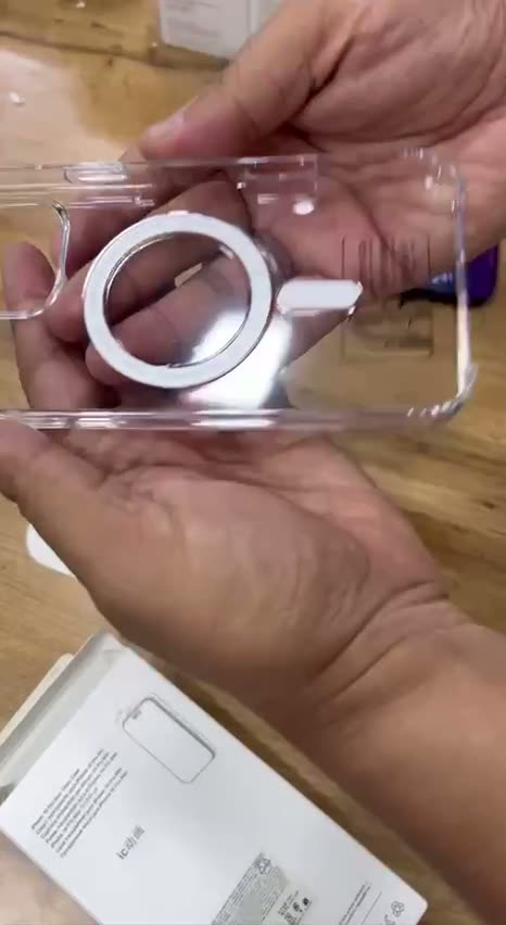 Чехол MagSafe Original Animatsiya, прозрачный, для iPhone 15 Pro, пластик — фото 1