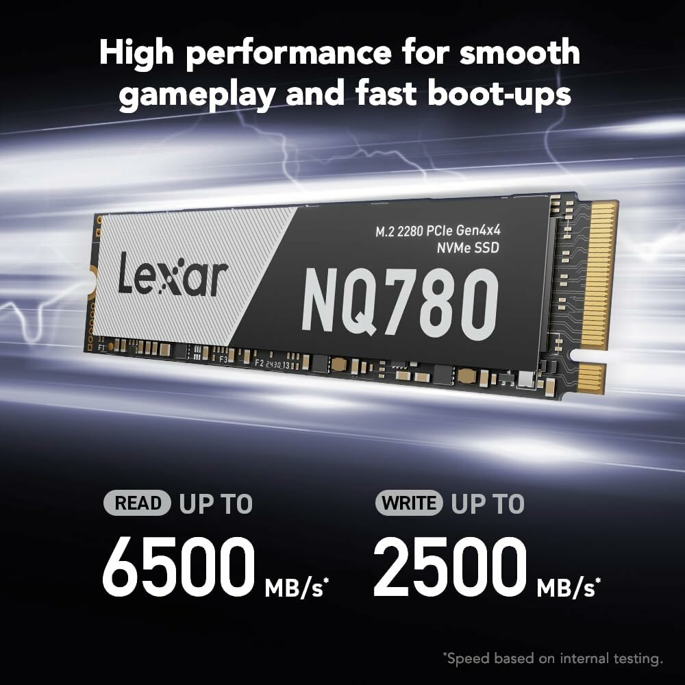 SSD-накопитель Lexar NQ780, 1ТБ, M.2, PCI-E, TLC 3D NAND, без радиатора