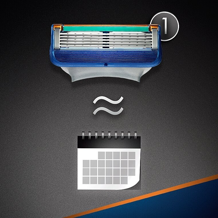 GILLETTE Fusion Сменные кассеты для бритья 12штук — фото 1