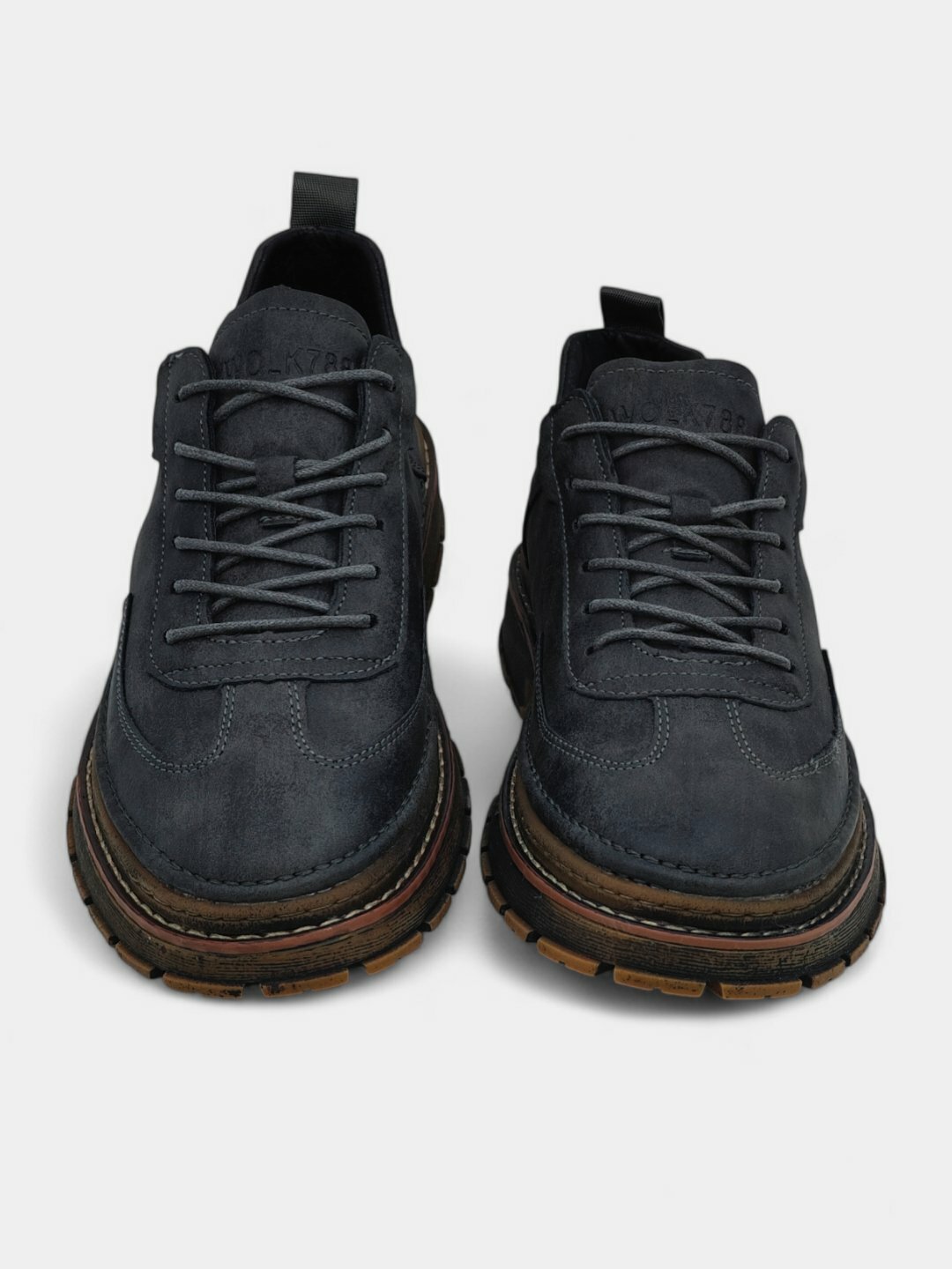 Лоферы  Туфли мужские Solid Step, из экокожи, водонепроницаемые, размер 38 39 40 41 42 43, тёмно-серый — фото 1