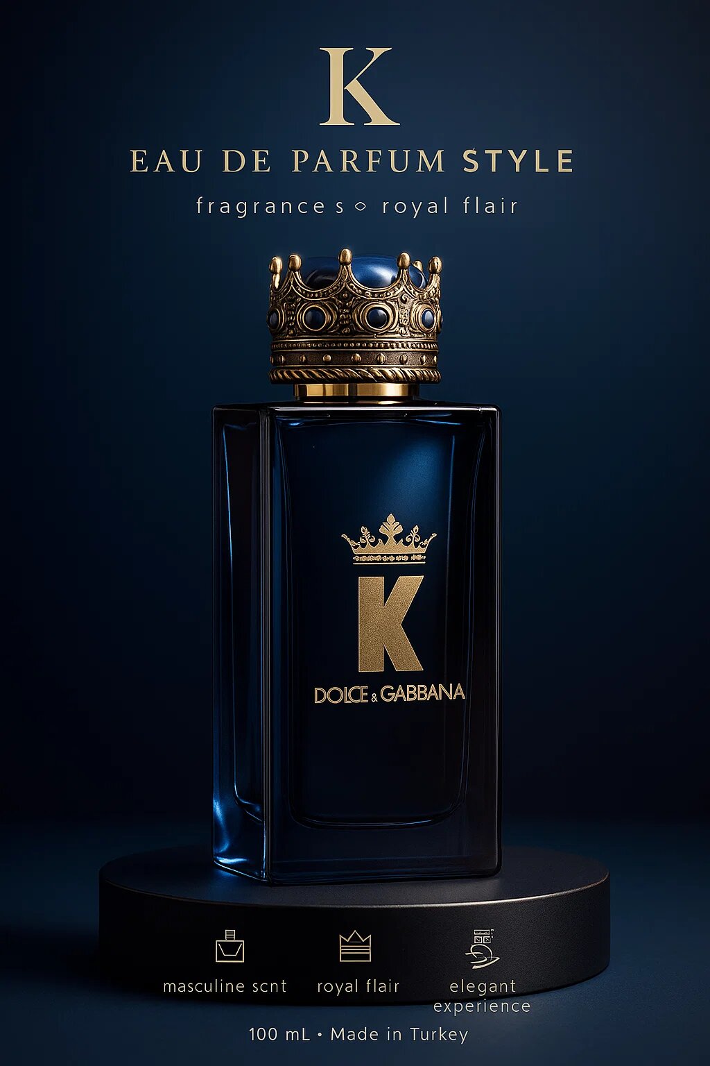Мужская парфюмированная вода K by Dolce & Gabbana Eau de Parfum Style, 100 мл, произведено в Турции