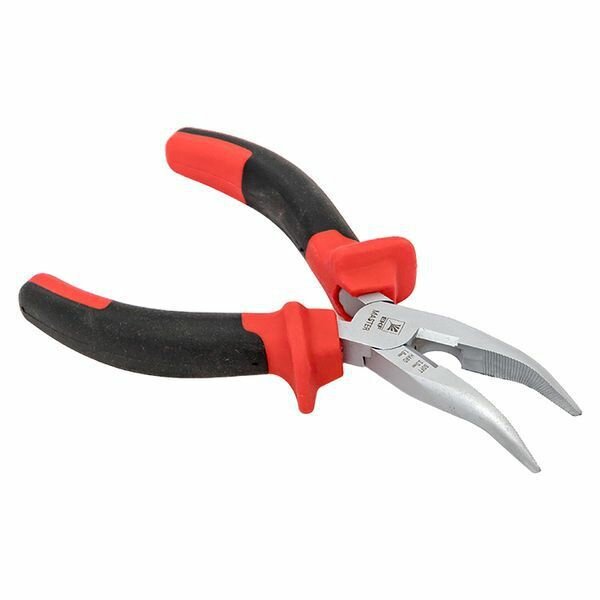 Длинногубцы изогнутые 160мм Master Basic EKF dgi-160-mas — фото 1
