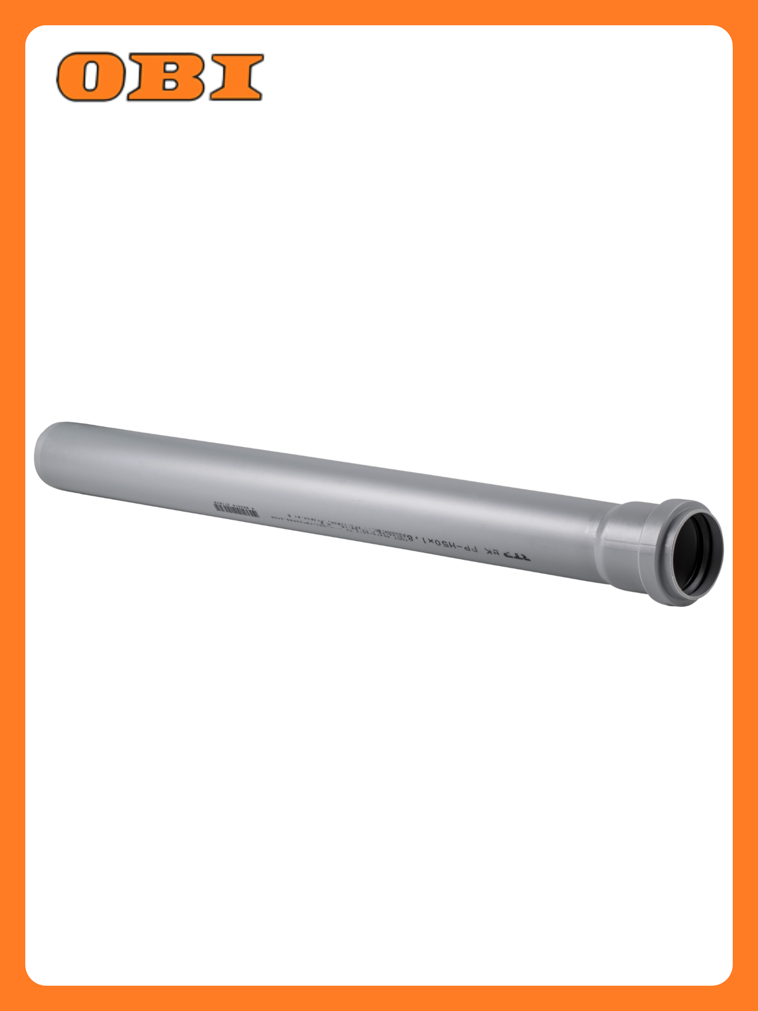 Труба канализационная SINIKON ВК ПП полипропилен серая 50 мм