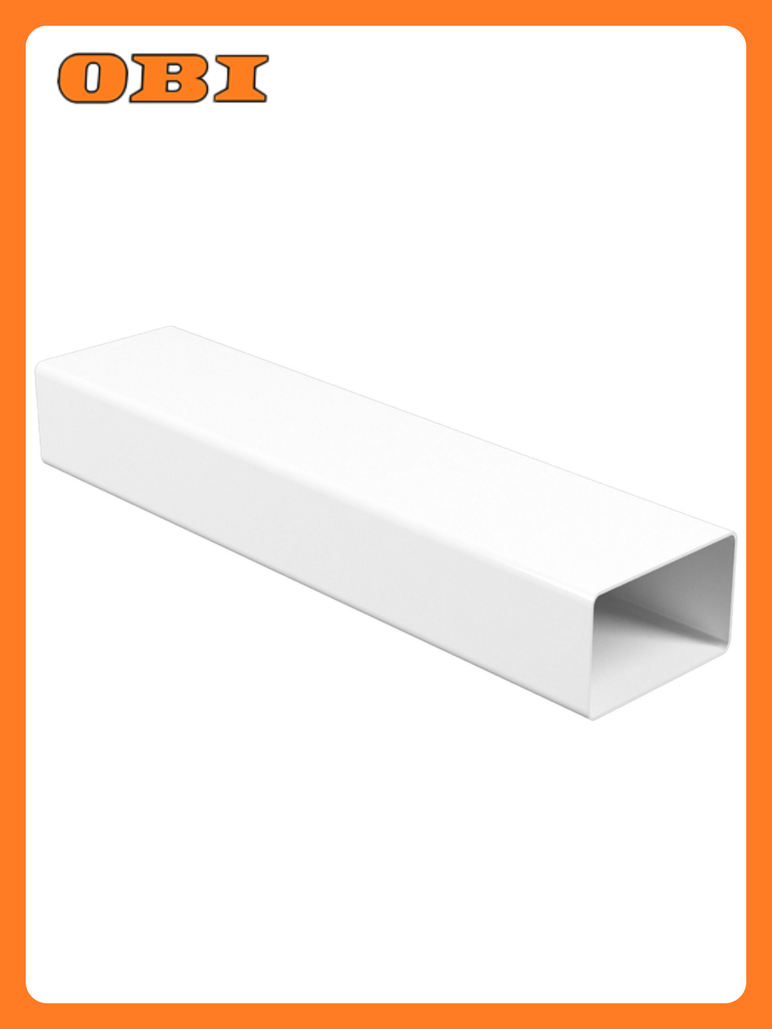 Воздуховод ERA 620ВП1 прямоугольный ПВХ 60х204 мм L 1 м