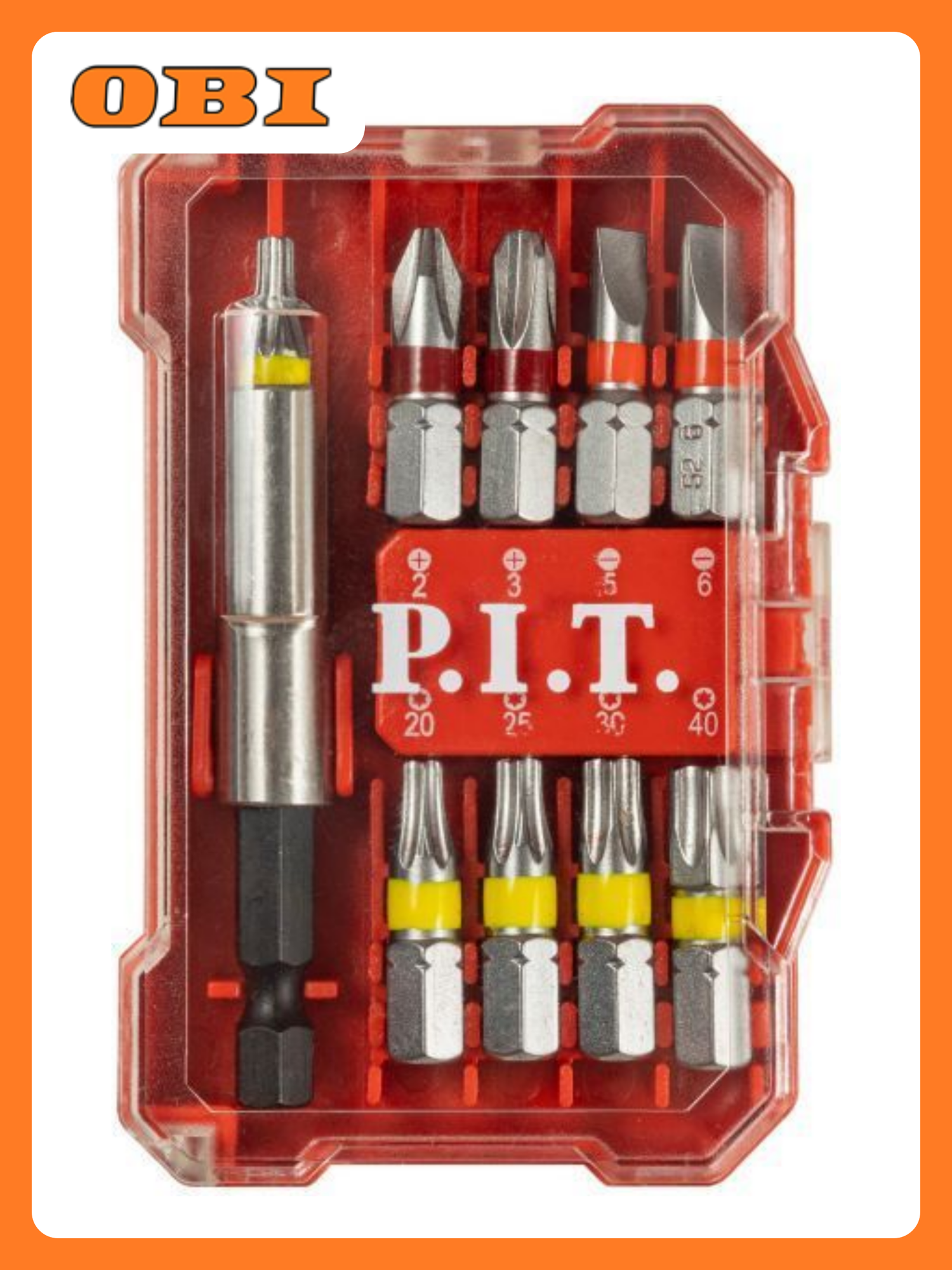 Набор бит P.I.T. 10шт(ASET04-0010)