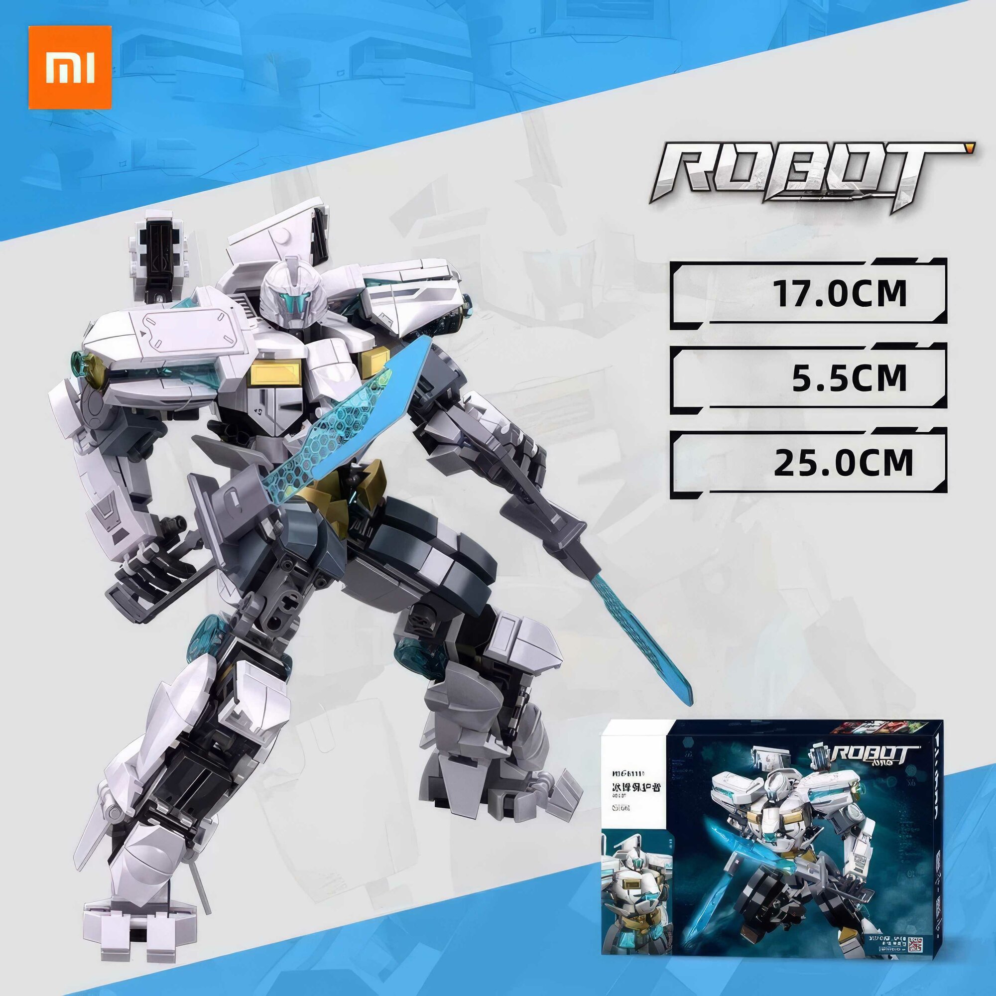 Конструктор Xiaomi SLUBAN BIONICLE ICE 561 деталь Высота 25см