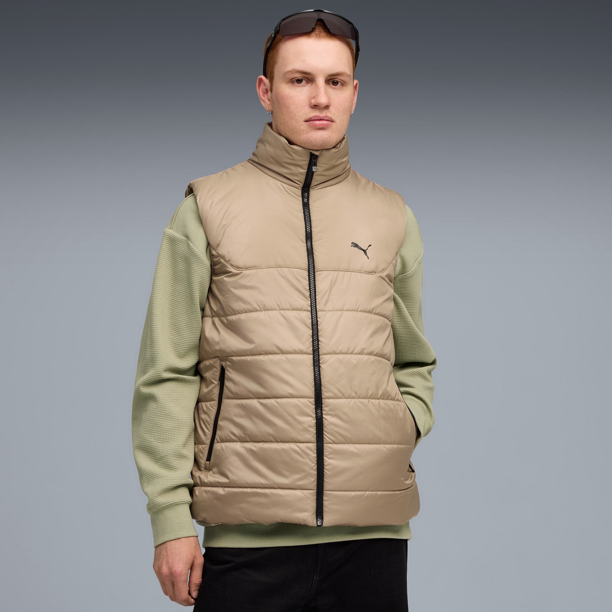 Жилет PUMA Essentials Padded Vest, размер M, коричневый