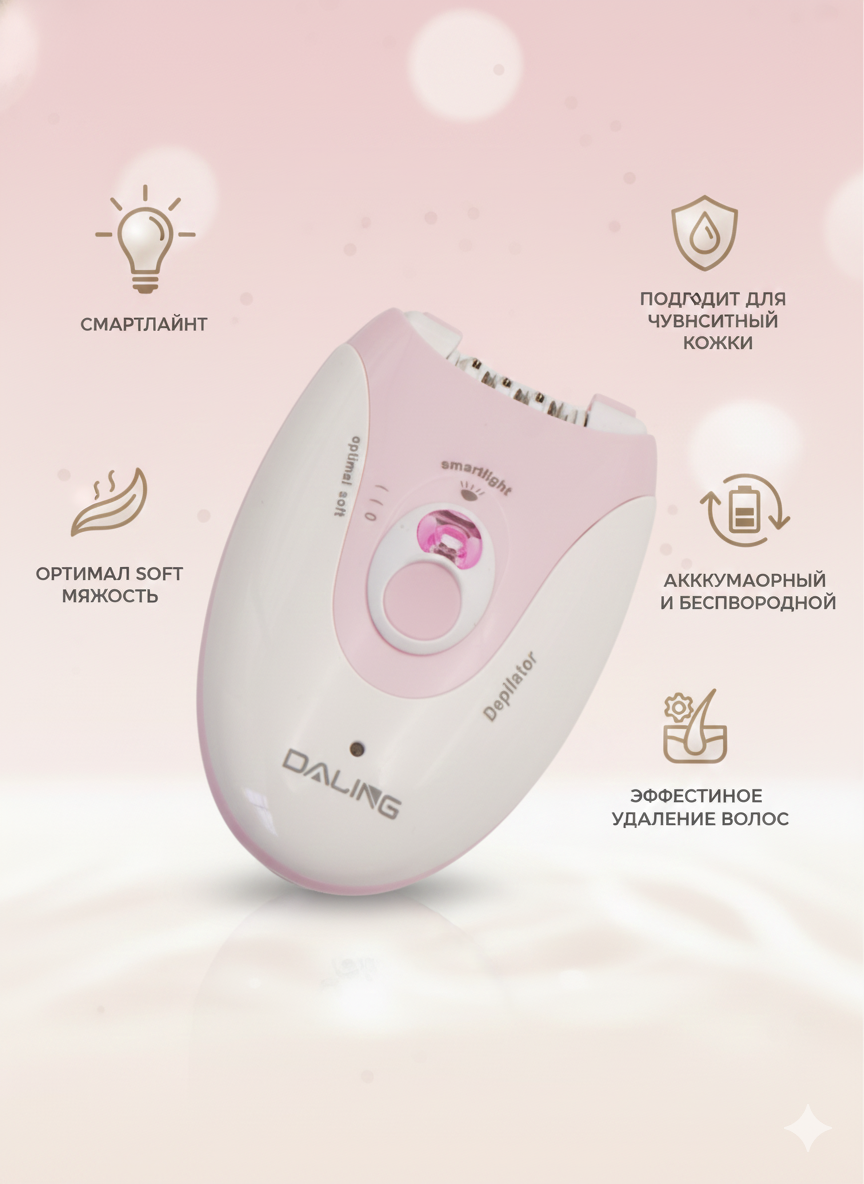 Эпилятор Daling — это ваша уверенность и комфорт каждый день!