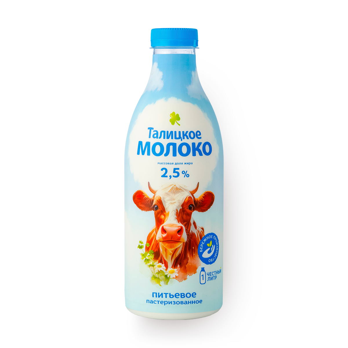 Молоко "Талицкое молоко", пастеризованное, жирность 2.5%, 1 литр