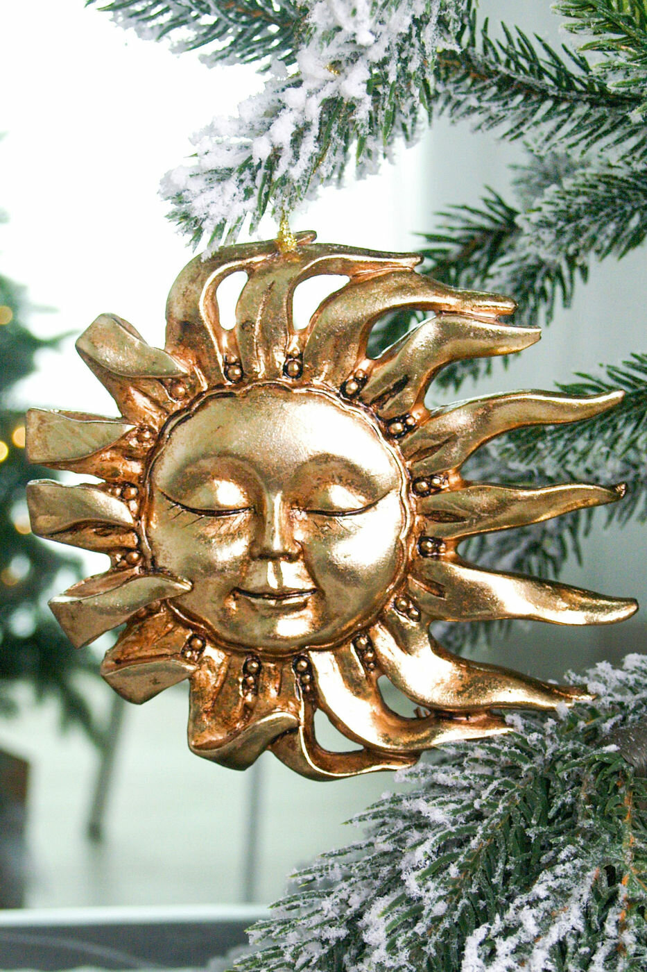 Ёлочная игрушка вечное светило: солнце, полистоун, 13 см, Goodwill D42014-2