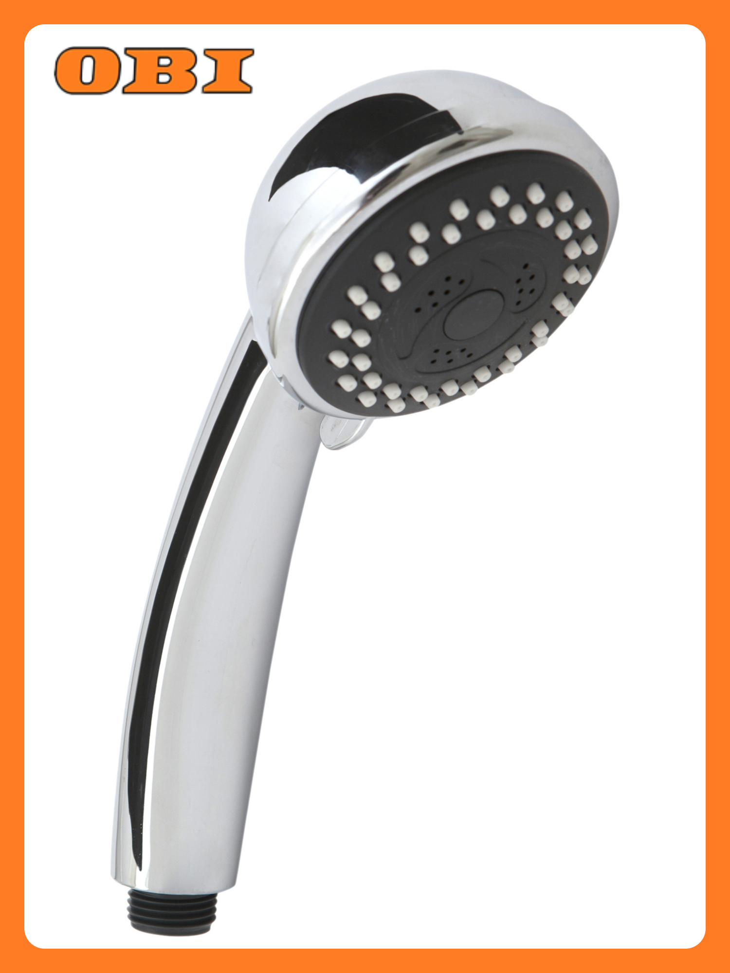 Лейка для душа Primavera Ravello  3 режима  хромированная  круглая  АБС пластик  серебристая