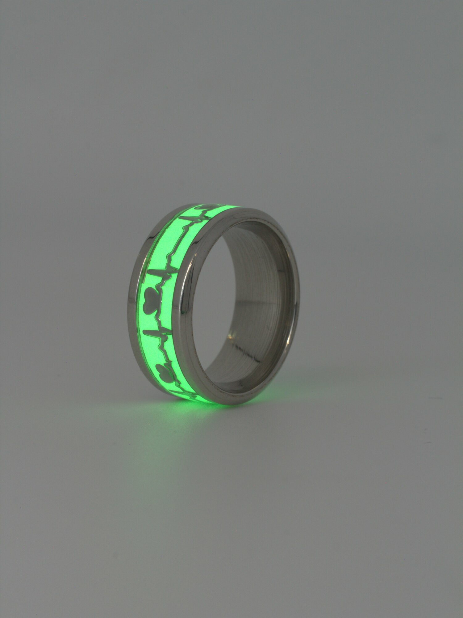 Кольцо обручальное, размер 18, серый — фото 1