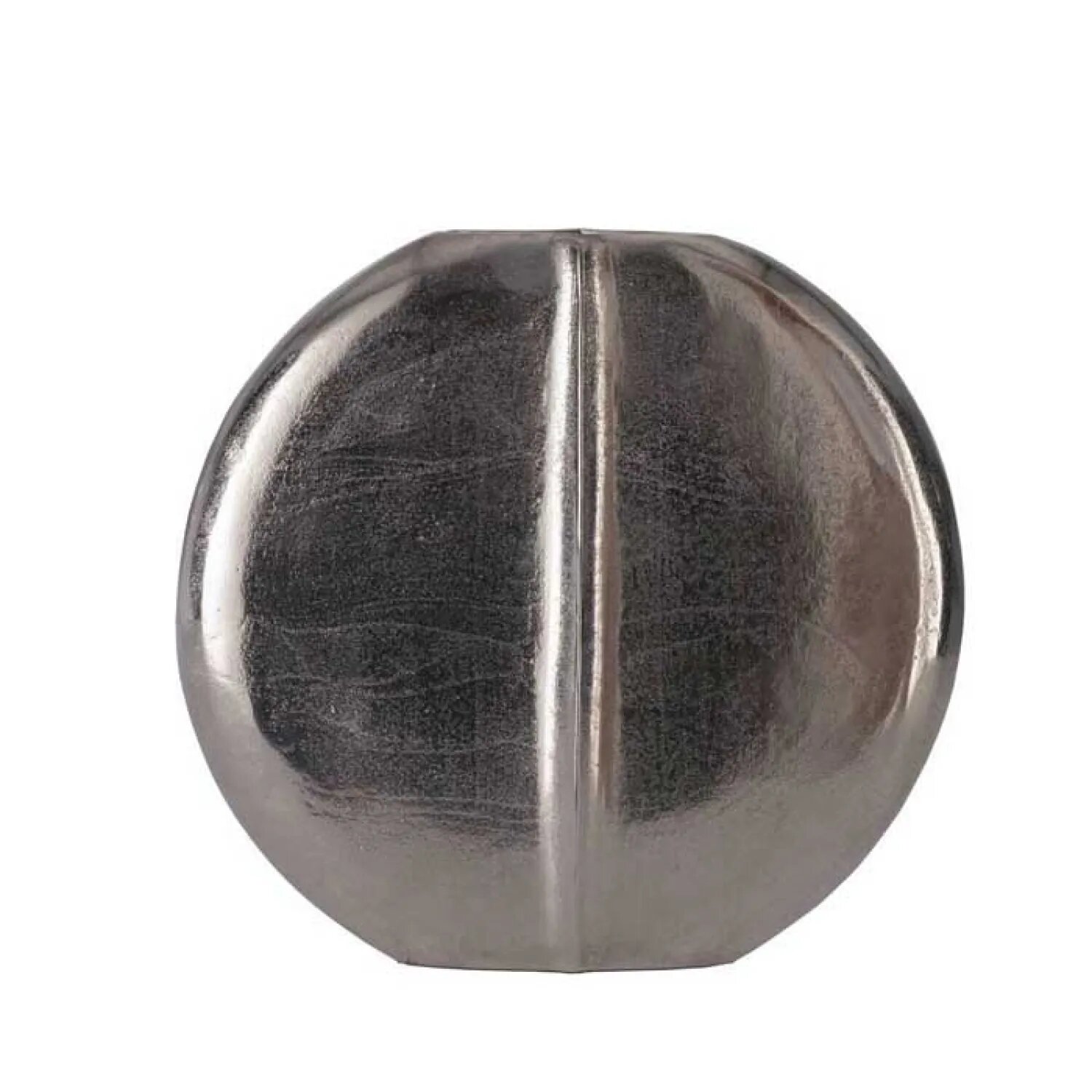 Декоративная ваза SOMINOT 421126, алюминий, никель, 31x6.5x28.5 см