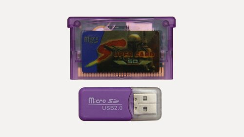 Изображение товара Флеш-картридж Supercard MiniSD для консоли Game Boy Advance (Новый)