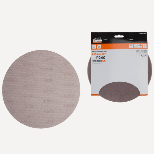 Изображение товара Шлифовальный круг самосцепляющийся на сетчатой основе 225 мм Р240 GEPARD 5 штук (GP5021-240)