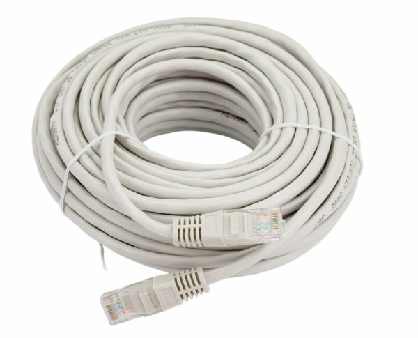 Патч-корд UTP 5e кат литой 15 м. серый REXANT