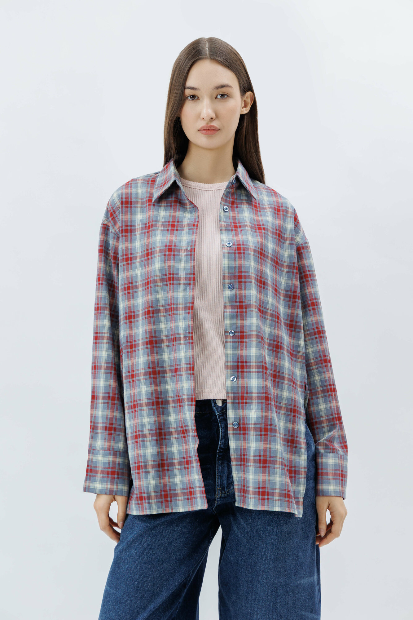 Рубашка TERRA PRO, размер M, red — фото 1