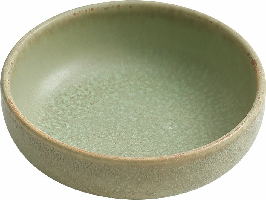 Салатник порционный Home Chef Amber Green, 9х3 см, фарфор, зеленый