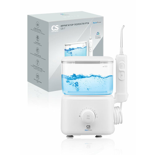 Ирригатор полости рта CS Medica AquaPulsar CS-7 Dual Floss White белый 5072₽