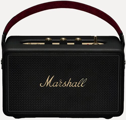 Изображение товара Колонка Marshall Kilburn III Black and Brass, 50 ч работы, Bluetooth, влагозащита