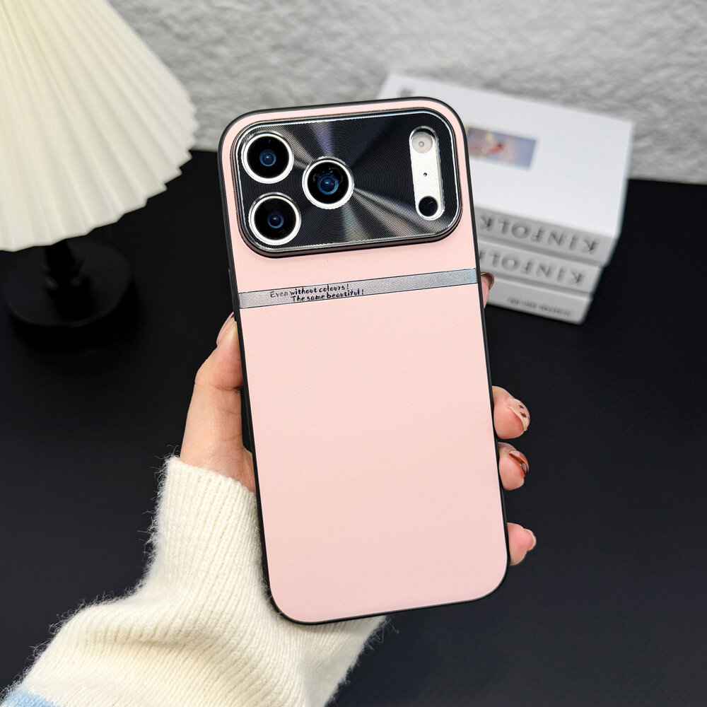 Чехол для Apple iPhone 17 Pro Max / Айфон 17 Про Макс, soft touch, чехол-кардиомонитор, искусственная кожа, защита камеры, ударопрочный, усиленные углы, Apple, Apple iPhone 17 Pro Max, pink,