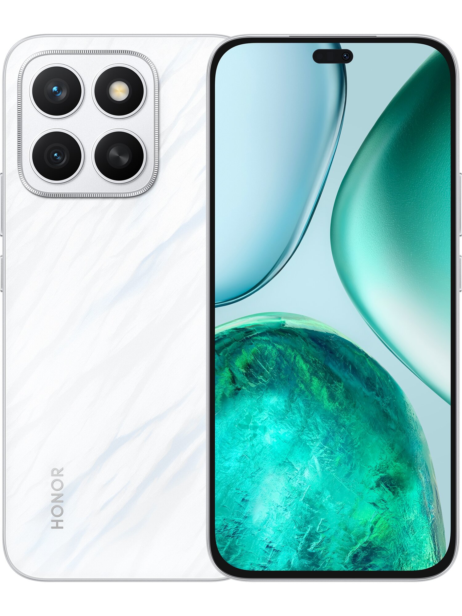 Смартфон HONOR X8C 6/128 ГБ Global для РФ, Dual nano SIM, белый — фото 1