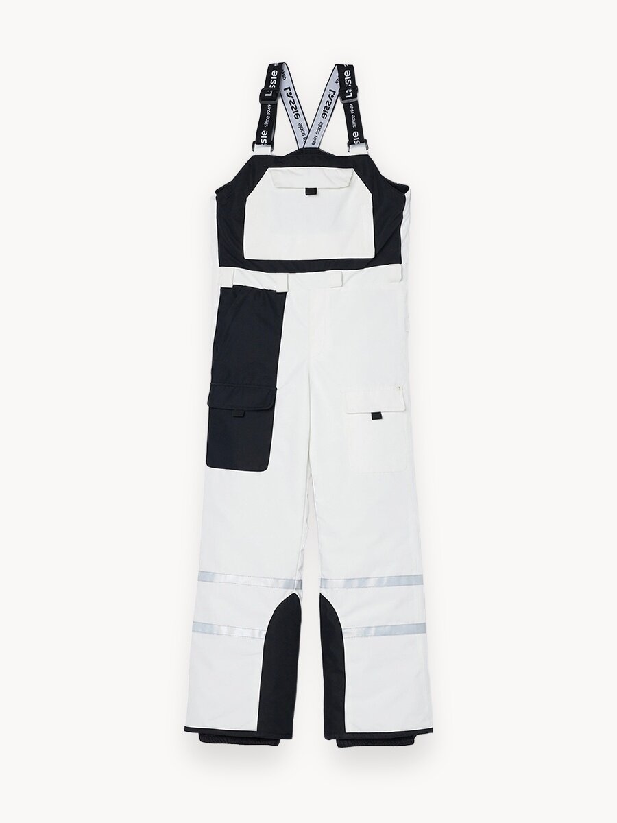 Полукомбинезон утеплённый Lassie Jani, размер 158, , белый,