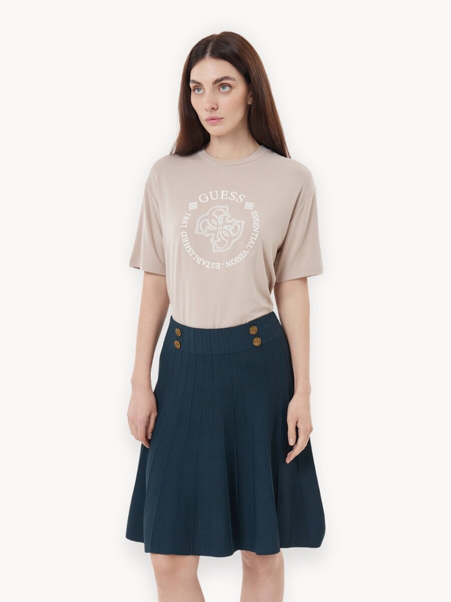 Юбка GUESS EMMIE SWTR, размер S, зеленый