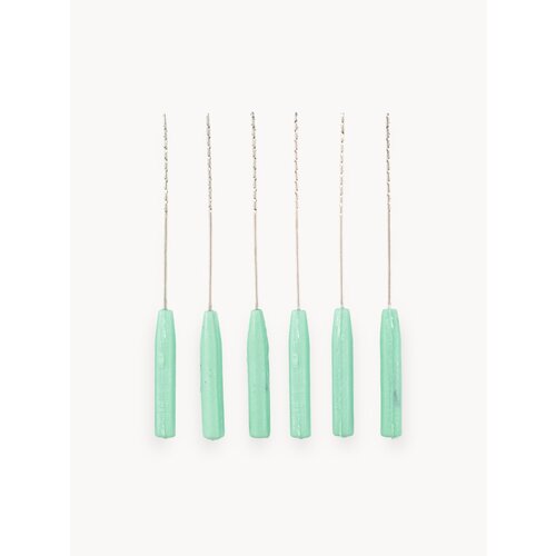 Свёрла для прочистки мормышек. Пластиковая ручка. 6 штук.