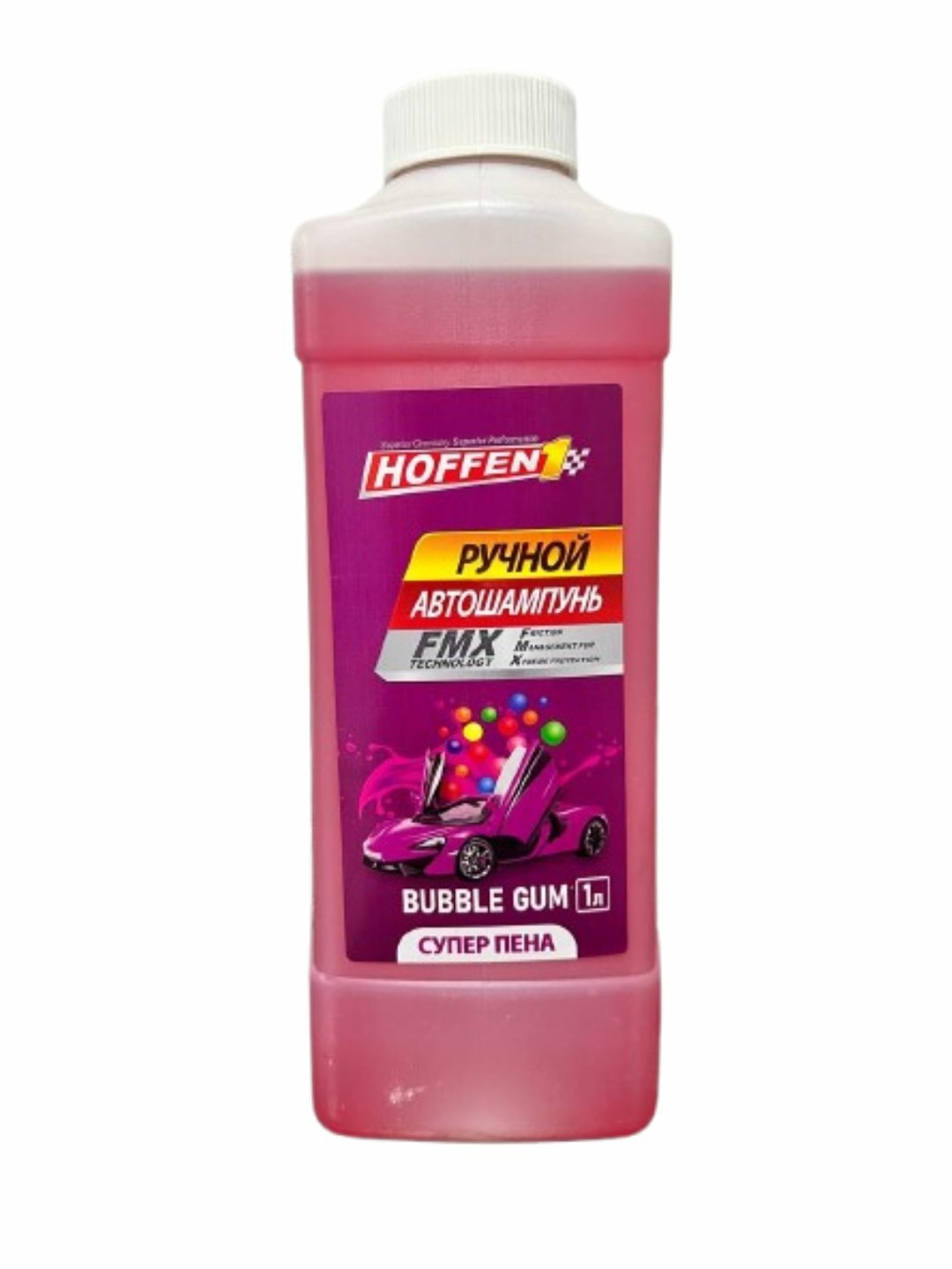 Автошампунь "Bubble", ручной, Hoffen, свежий аромат, 1 л